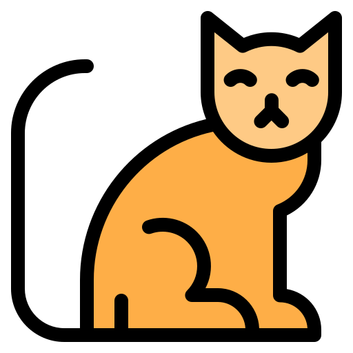 gatto Generic Outline Color icona