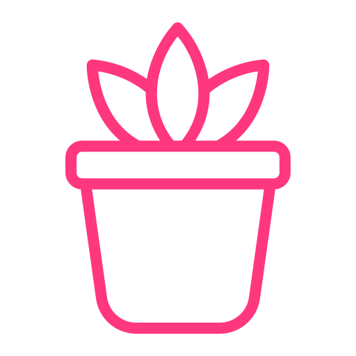 Plant Pot Generic Outline Color icon