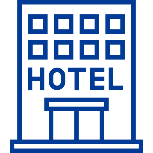 hôtel Detailed bright Lineal Icône