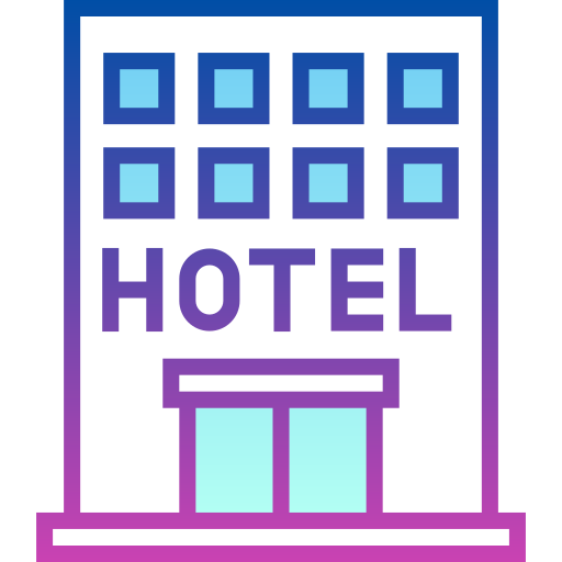 Hotel Detailed bright Gradient icon