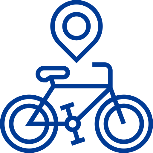 自転車 Detailed bright Lineal icon