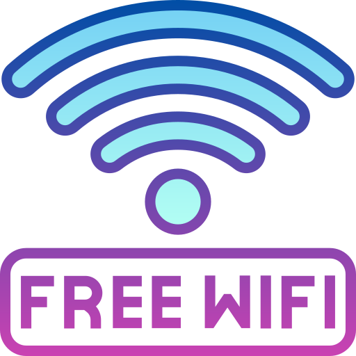 wifi gratis Detailed bright Gradient icona