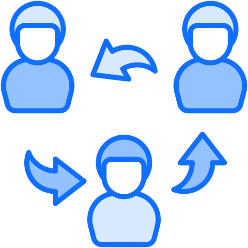 コラボレーション Generic Blue icon