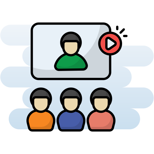Video Conference Generic Rounded Shapes icon
