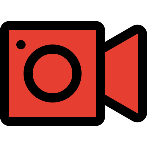 비디오 카메라 Generic Outline Color icon