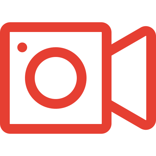 kamera wideo Generic Simple Colors ikona