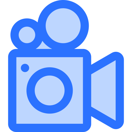 Video shooting Generic Blue icon