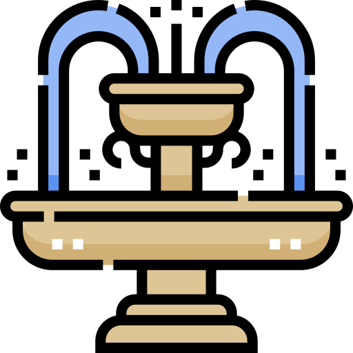 噴水 Detailed Straight Lineal color icon