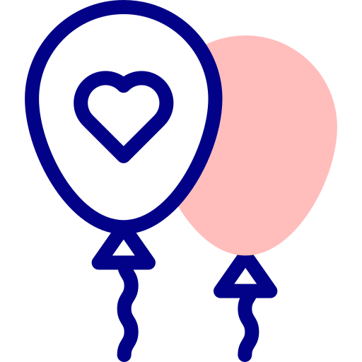 Balloon Detailed Mixed Lineal color icon