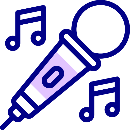 Karaoke Detailed Mixed Lineal color icon