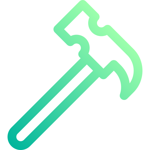 hammer Basic Gradient Lineal color icon