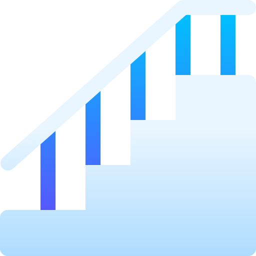 escalier Basic Gradient Gradient Icône