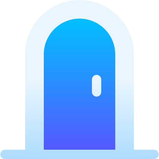 puerta Basic Gradient Gradient icono