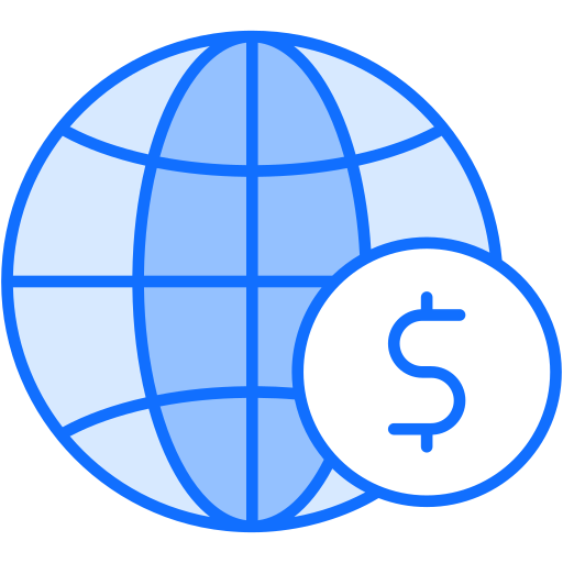 経済 Generic Blue icon
