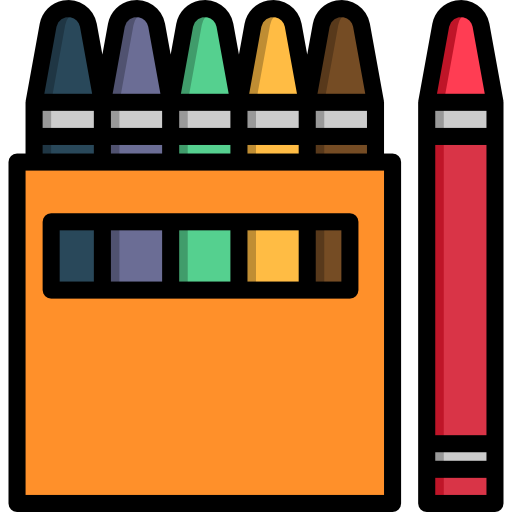 crayon Pause08 Lineal Color Icône