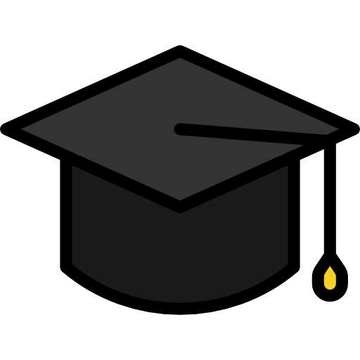 Mortarboard Pause08 Lineal Color icon
