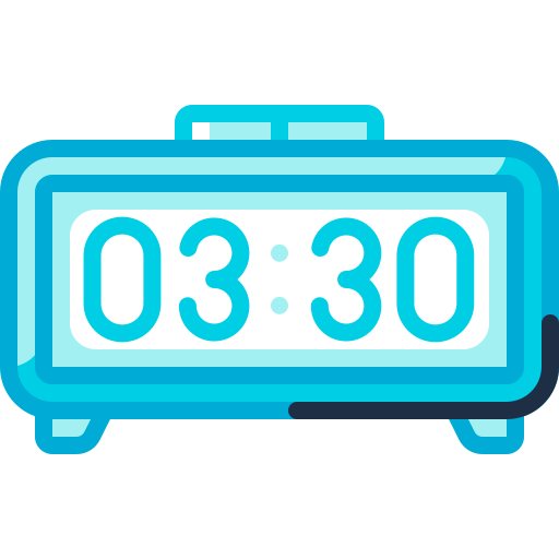Alarm clock Special Meteor Lineal color icon