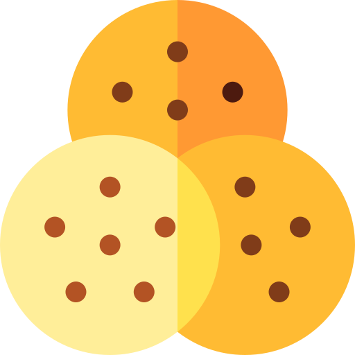 Crispbread Basic Rounded Flat icon