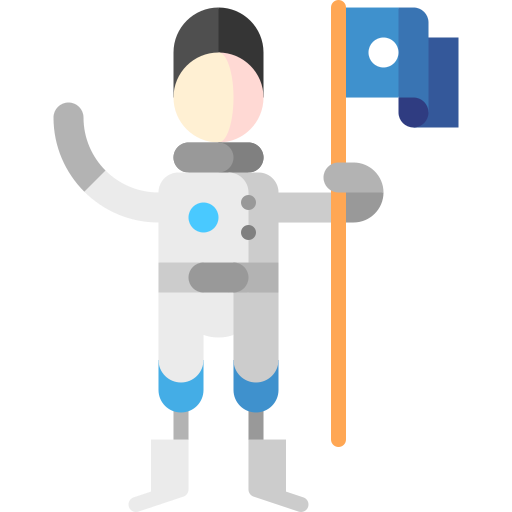 kosmonaut Puppet Characters Flat icon