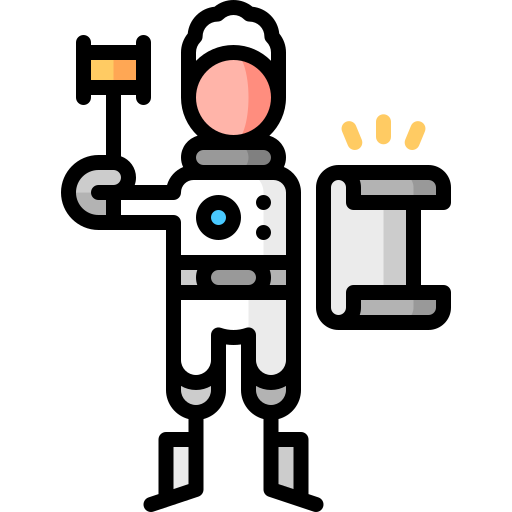 weltraumgesetz Puppet Characters Lineal Color icon