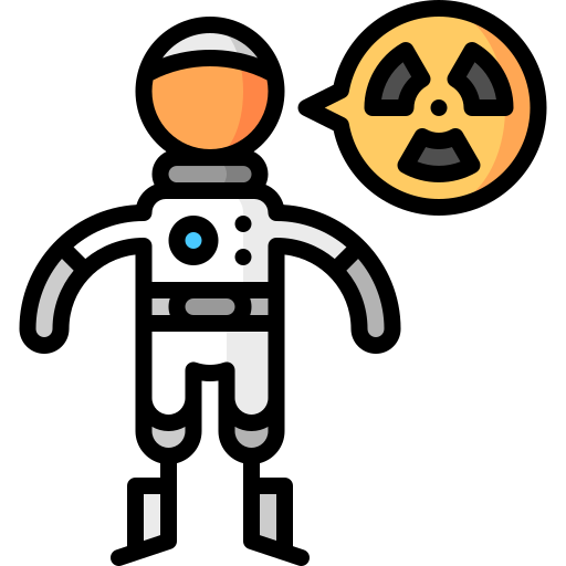 radiación cósmica Puppet Characters Lineal Color icono