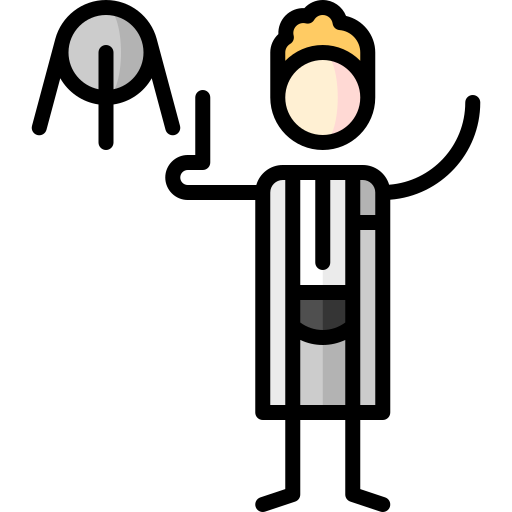 satélite Puppet Characters Lineal Color icono