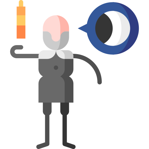 Astronomer Puppet Characters Flat icon