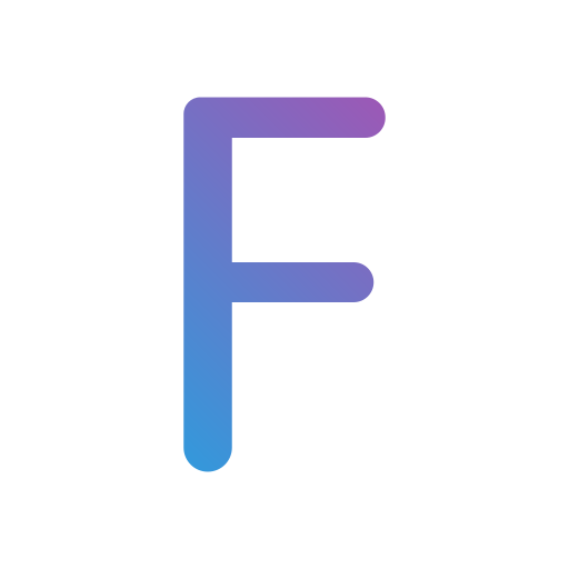 litera f Generic Gradient ikona