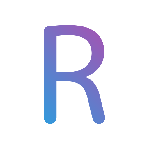 litera r Generic Gradient ikona