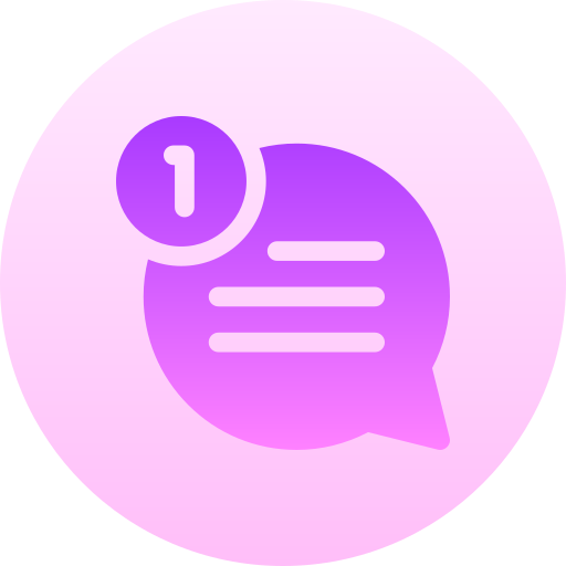 sms Basic Gradient Circular icon