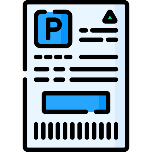 biglietto del parcheggio Special Lineal color icona