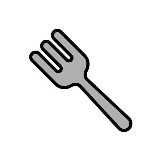fourchette Generic Outline Color Icône