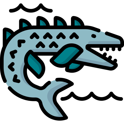 Mosasaurus Special Lineal color icono