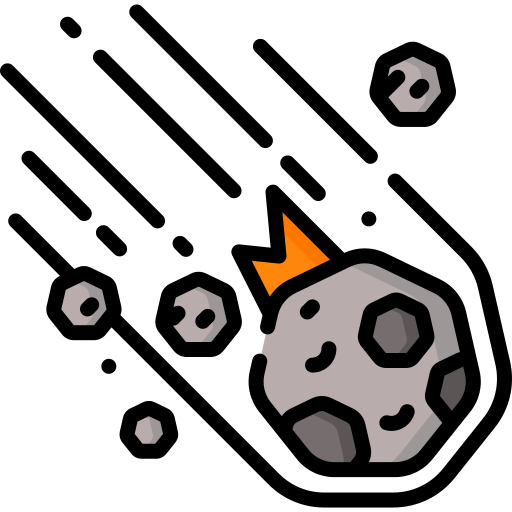 astéroïdes Special Lineal color Icône