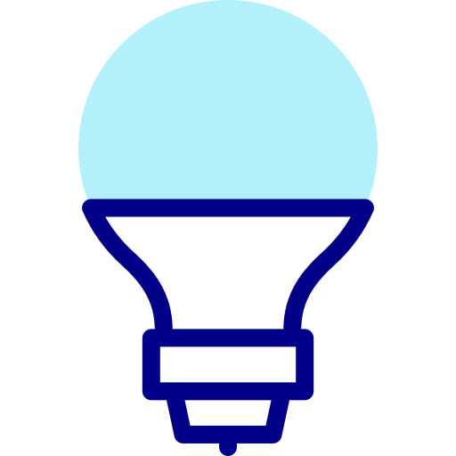 Light bulb Detailed Mixed Lineal color icon