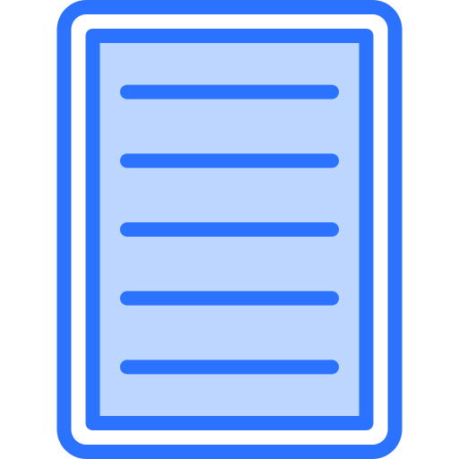 documento Generic Blue icona