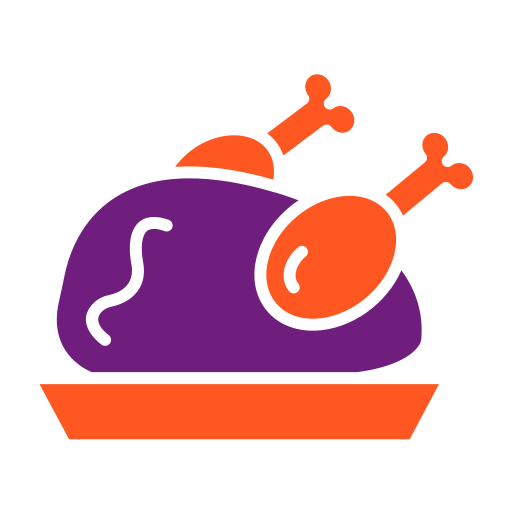 Cooked chicken Generic Flat icon