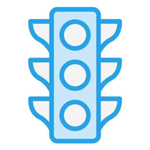 Traffic Lights Generic Blue icon