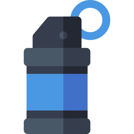 gas lacrimogeno Basic Rounded Flat icona