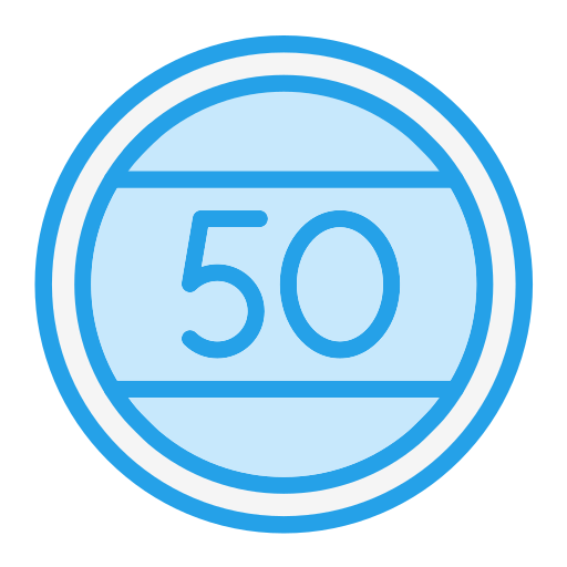 límite de velocidad Generic Blue icono