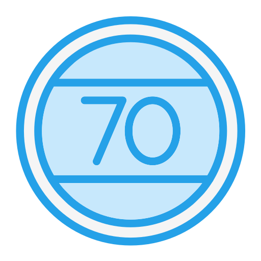 snelheidslimiet Generic Blue icoon