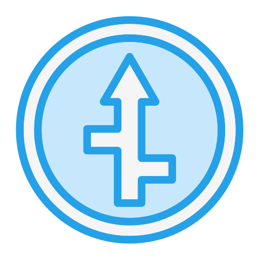 segno trasversale Generic Blue icona