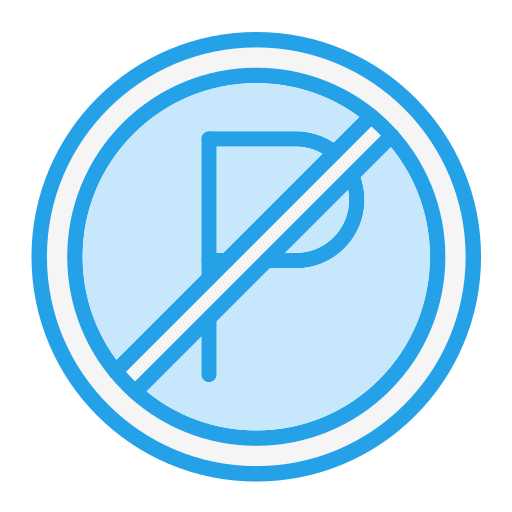 parken verboten Generic Blue icon