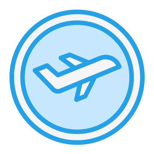 Airport Generic Blue icon