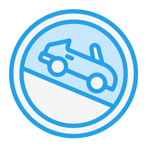 スロープ Generic Blue icon