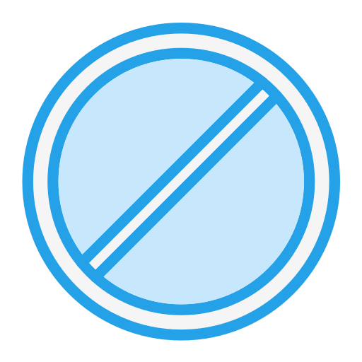 No stopping Generic Blue icon