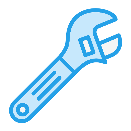 Wrench Generic Blue icon