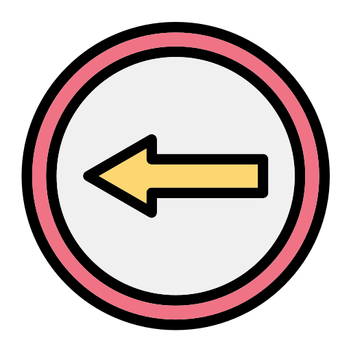 Go left Generic Outline Color icon