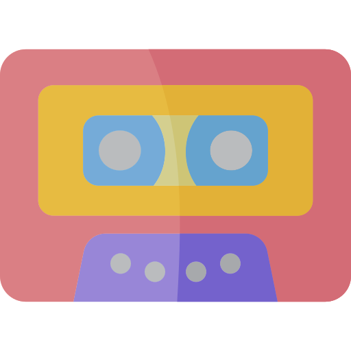 Cassette Generic Flat icon