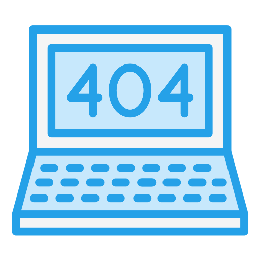 errore 404 Generic Blue icona